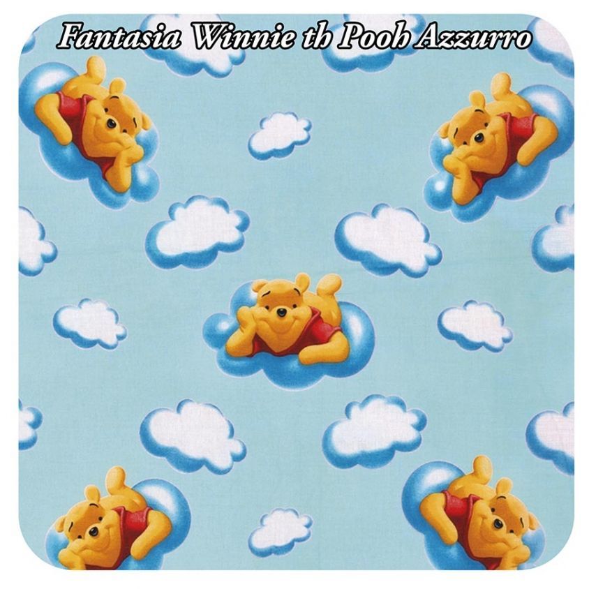 Fantasia "Winnie the Pooh nuvole" Azzurro